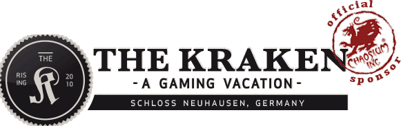 The Kraken - a gaming vacation - schloss Neuhausen, Germany - Chaosium official sponsors